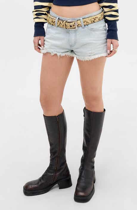 Minnie Distressed Denim Cutoff Shorts