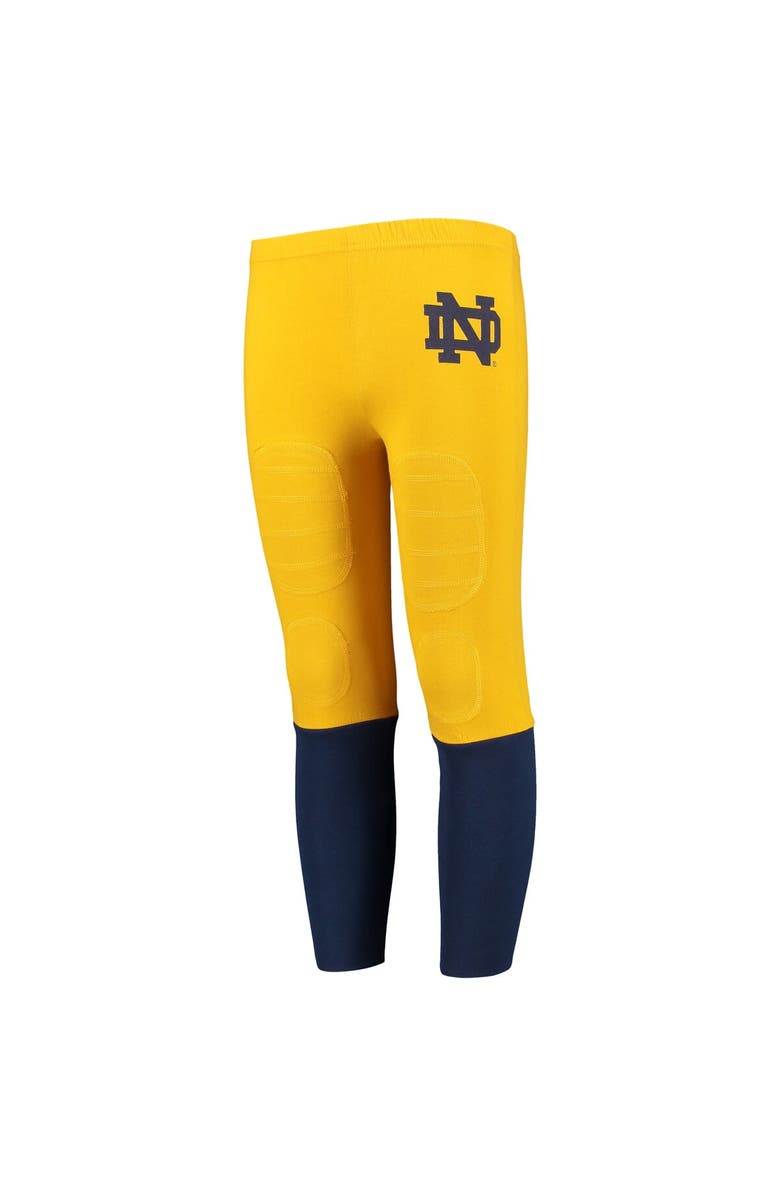 Wes & Willy Notre Dame Fighting Irish Youth Pajama Set - Navy Blue, Alternate, color, 