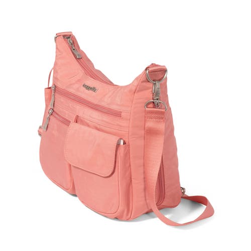 Baggallini Modern Everywhere Hobo Crossbody Bag With Wristlet In Terracotta