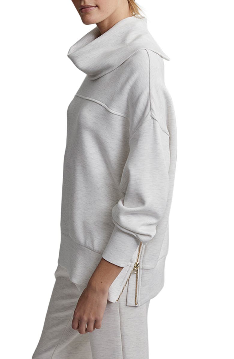 Varley Priya Longline Cowl Neck Sweatshirt, Alternate, color,