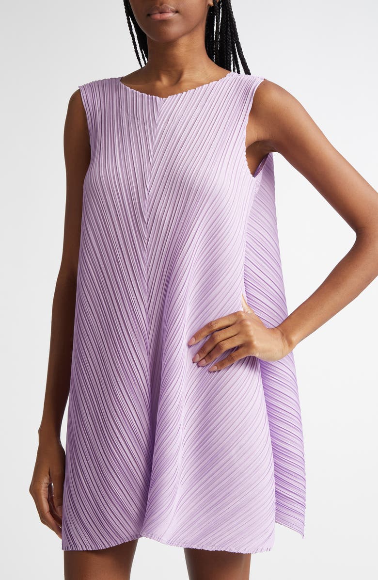 Pleats Please Issey Miyake Mellow Pleated A-Line Dress, Alternate, color, 
