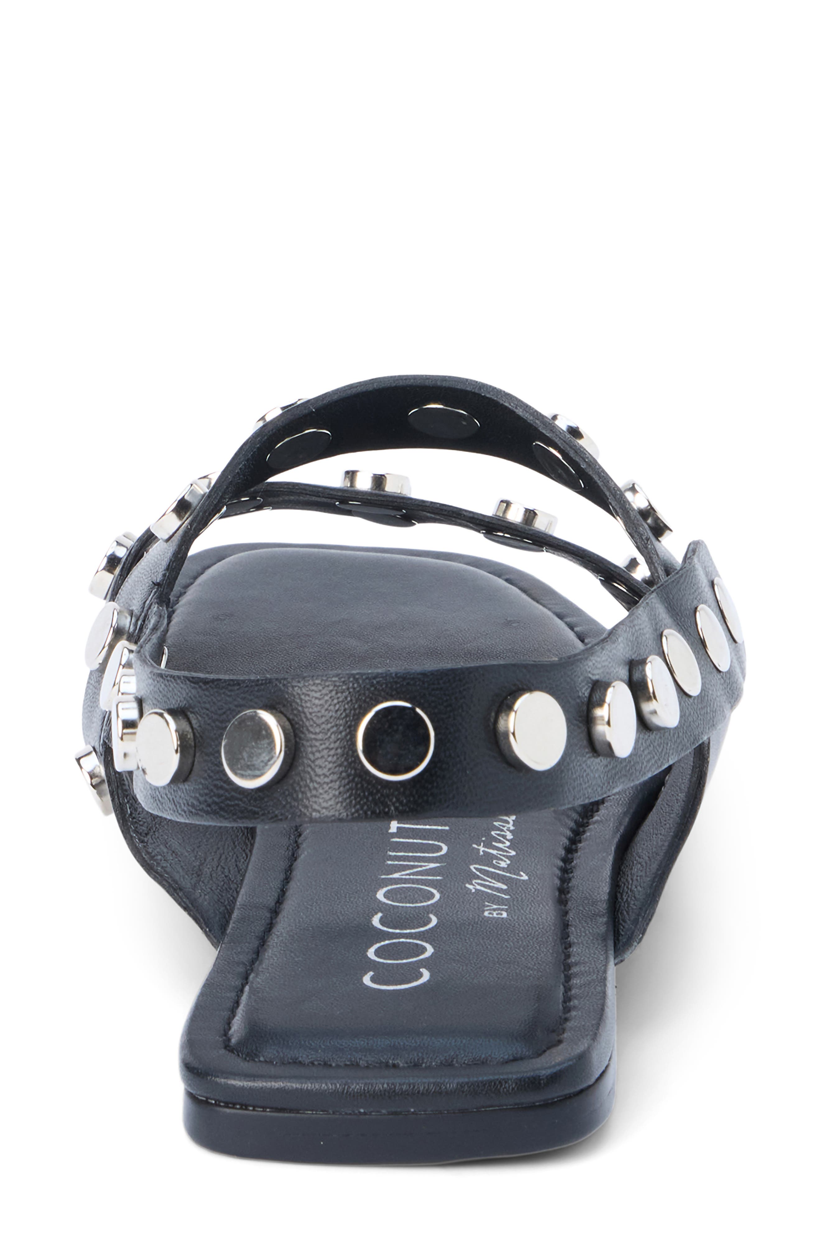 Coconuts by Matisse Kira Quarter Strap Sandal, Alternate, color, Black Leather