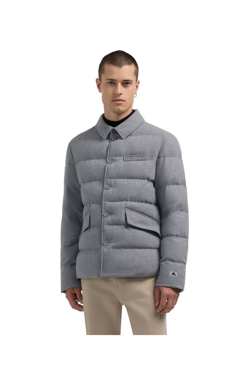 Pajar Roman Dressy Quilted Wool Jacket, Main, color, Light Charcoal