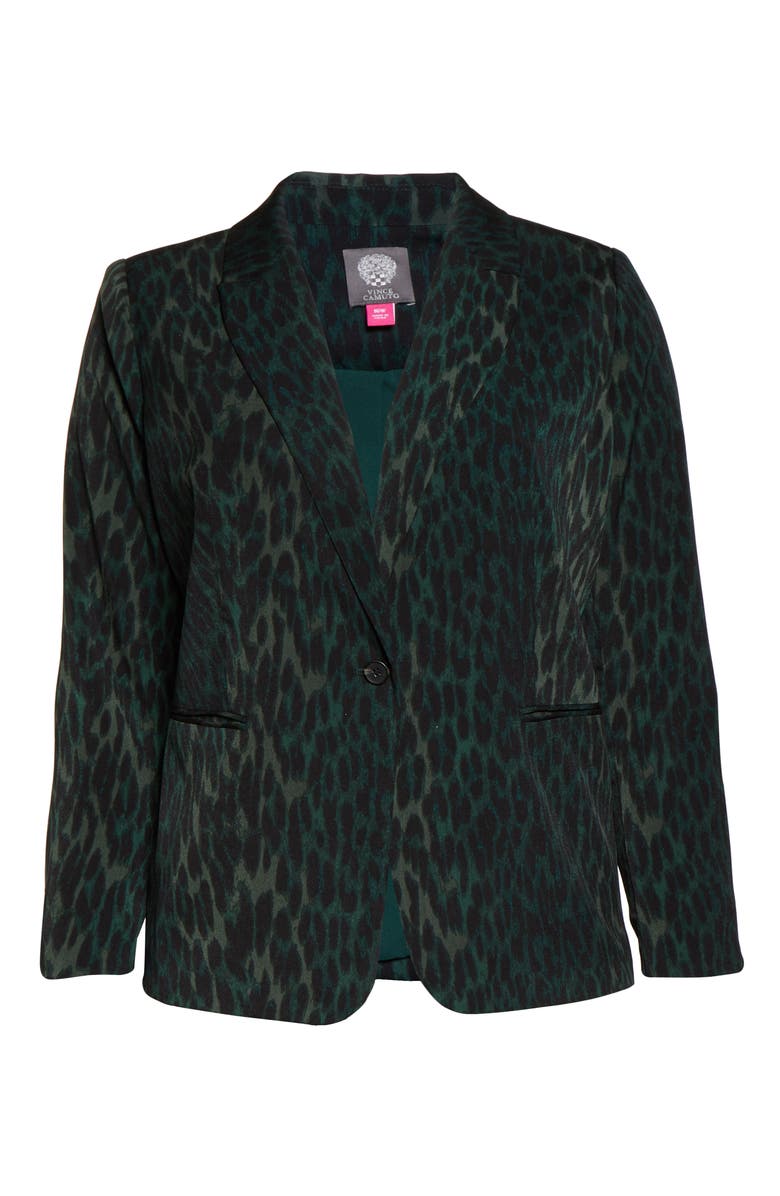 Vince Camuto Animal Blazer, Alternate, color, Dark Willow