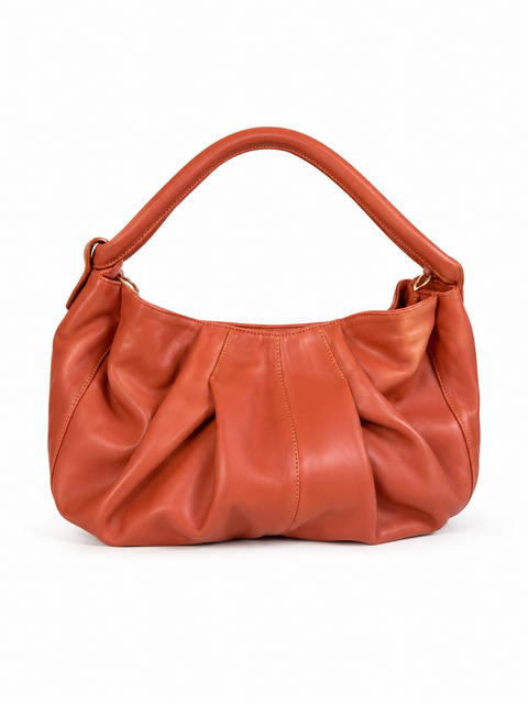 Liora Sculptural Leather Shoulder Bag