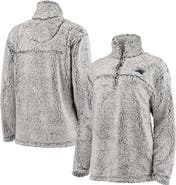 G-III 4HER BY CARL BANKS Women's G-III 4Her by Carl Banks Gray Carolina Panthers Sherpa Quarter-Zip Pullover Jacket