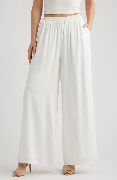Alexa Wide Leg Pull-On Pants