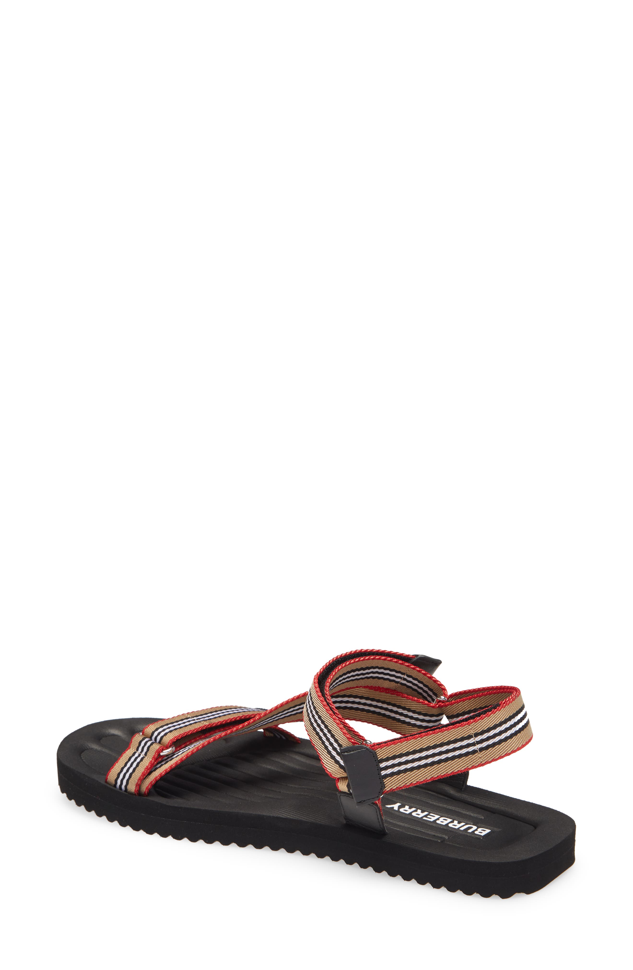 Burberry Patterson Sport Sandal, Alternate, color, 