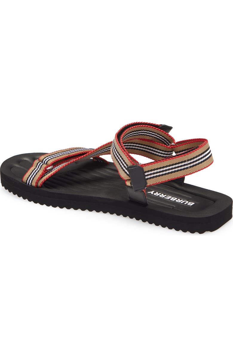 Burberry Patterson Sport Sandal, Alternate, color,