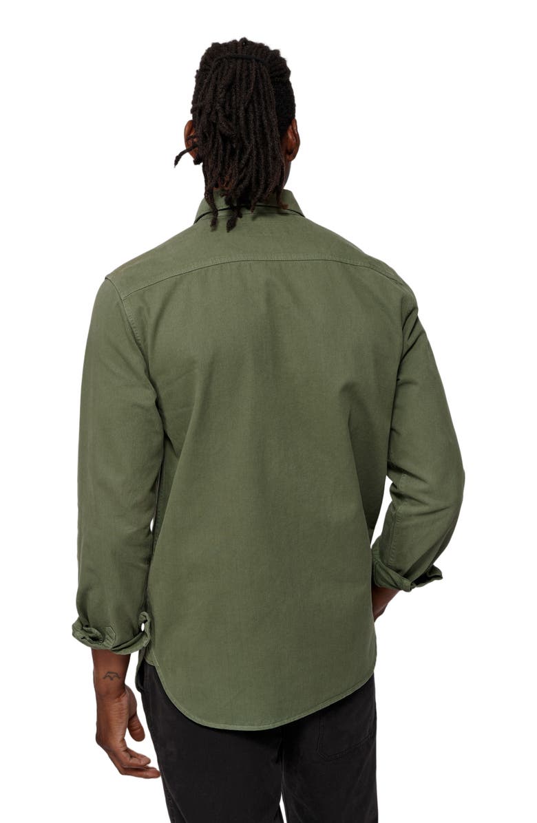 Aubin Normanby Button Up Shirt, Alternate, color, Dark Khaki