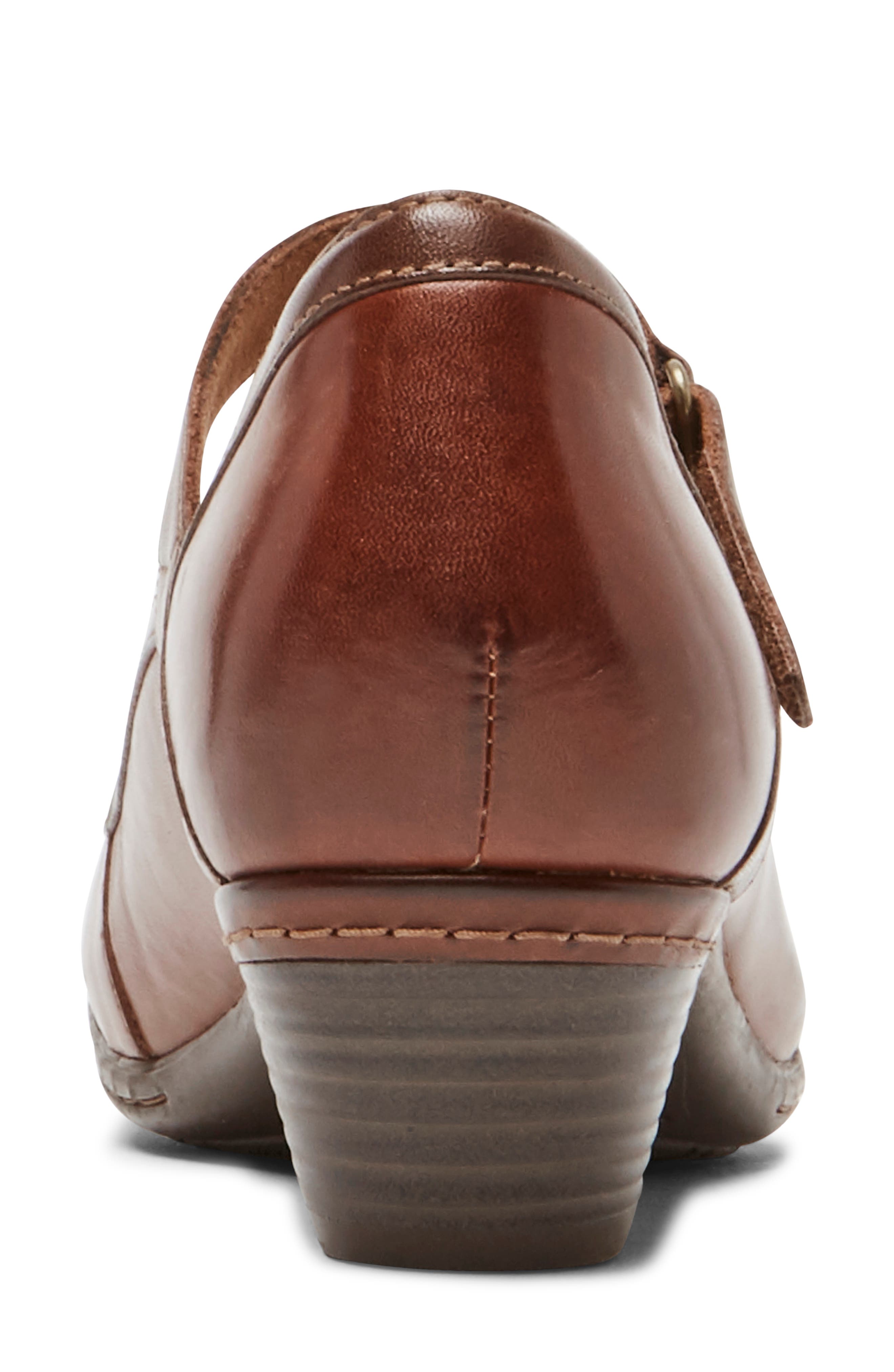 Laurel Mary Jane, Alternate, color, BROWN LEATHER