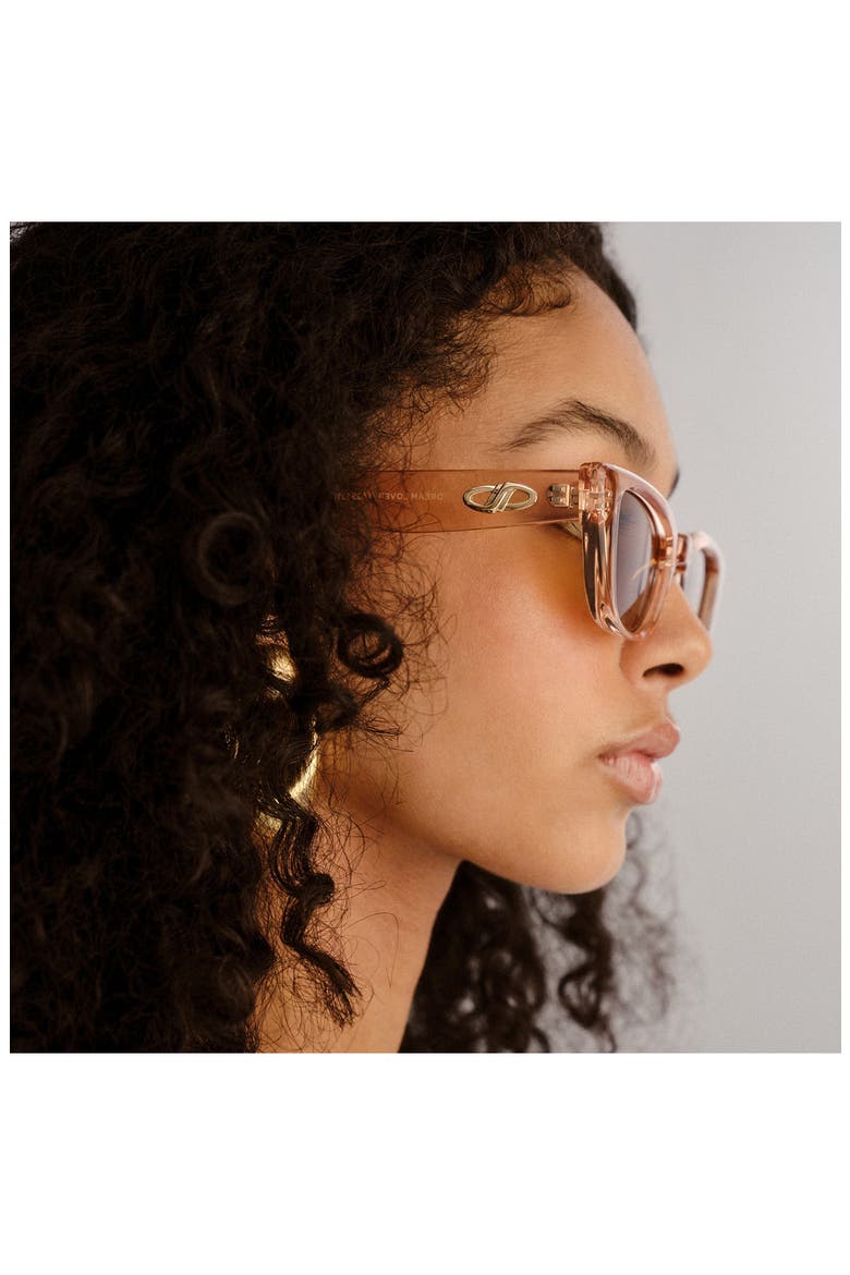 Dream Lover 50mm Cat Eye Sunglasses, Alternate, color, BLUSH/LATTE TINT