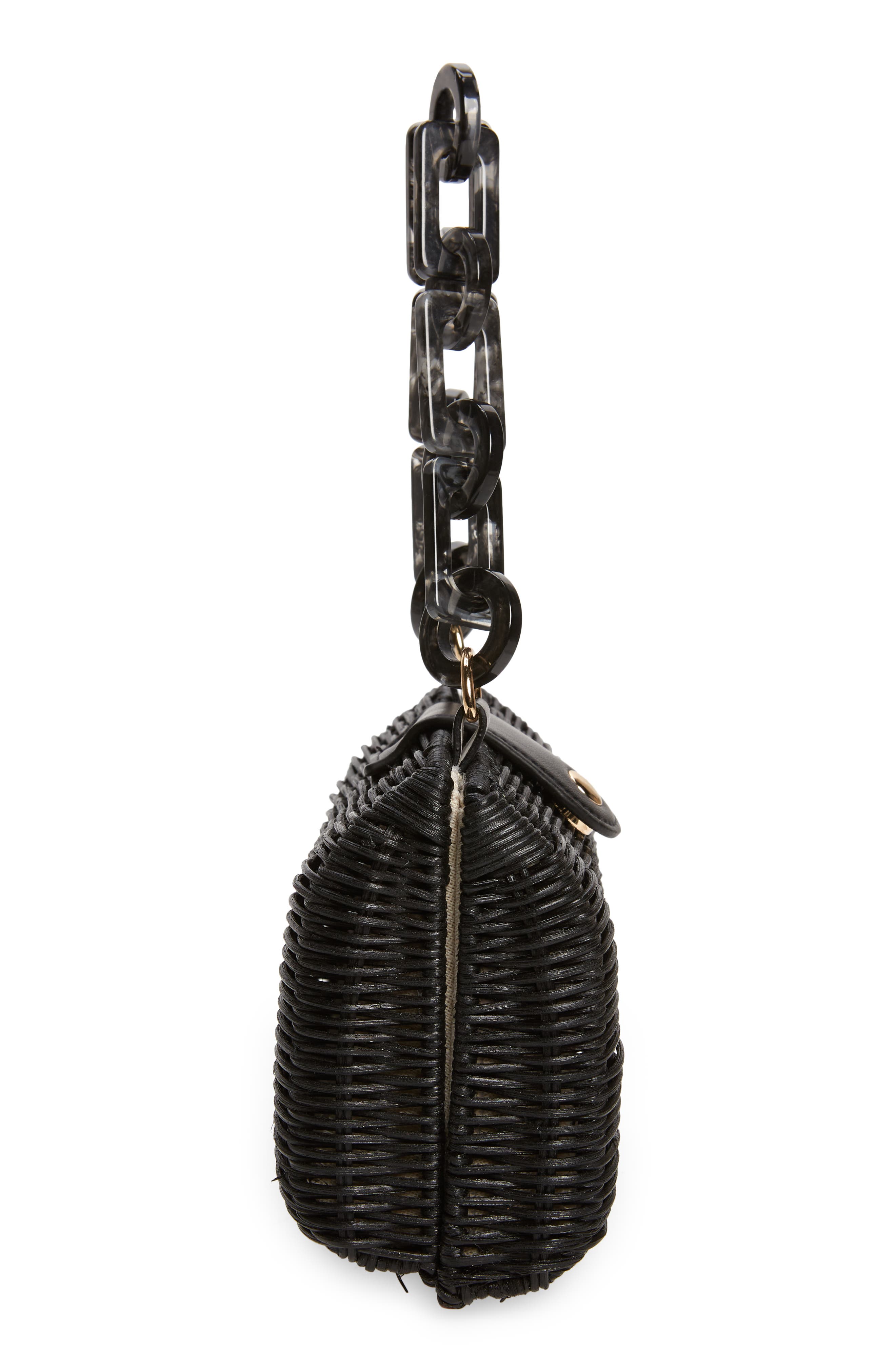 BTB Los Angeles Page Wicker Clutch, Alternate, color, 