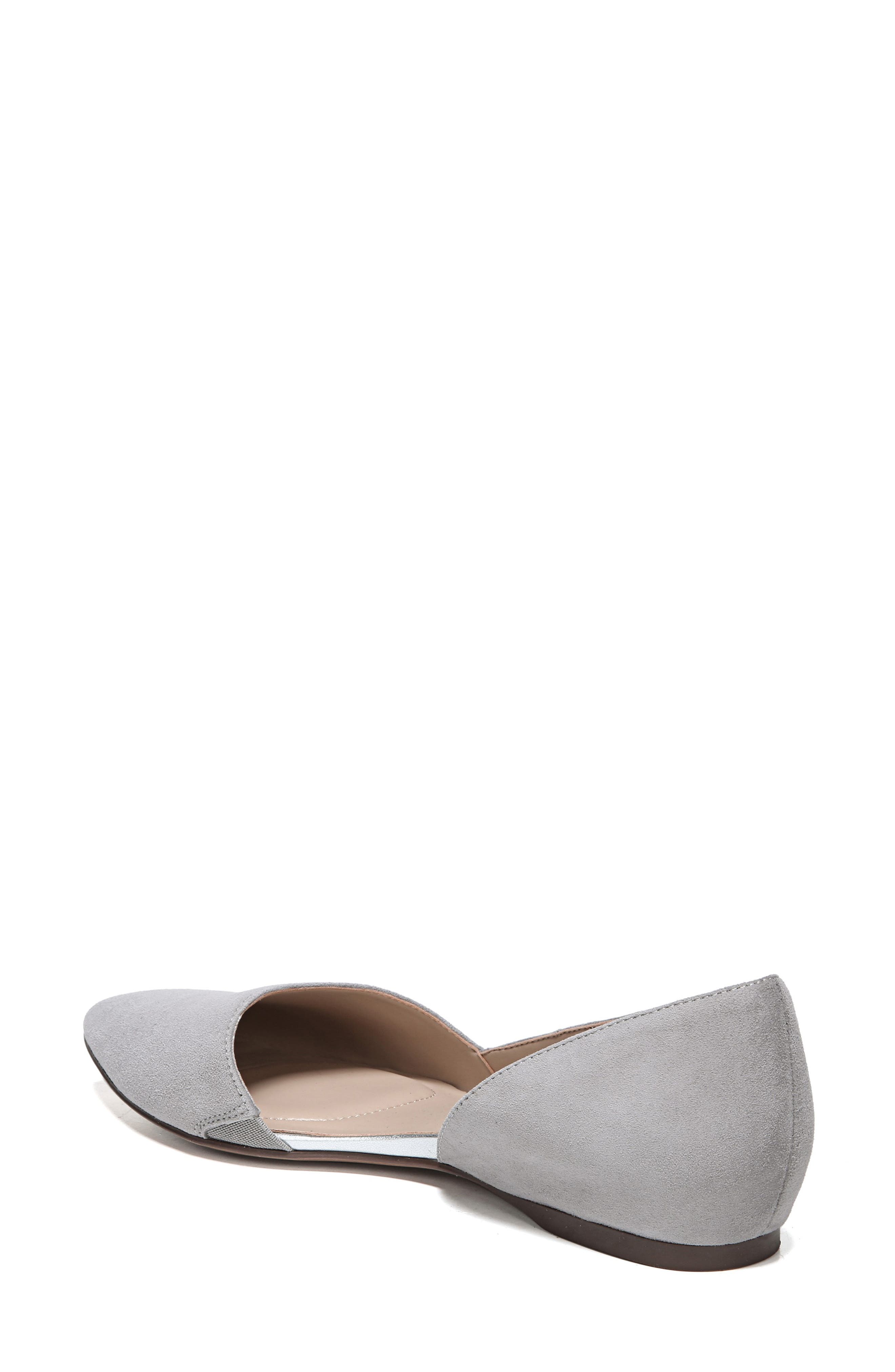 Samantha 2 Flat, Alternate, color, GREY FOG SUEDE