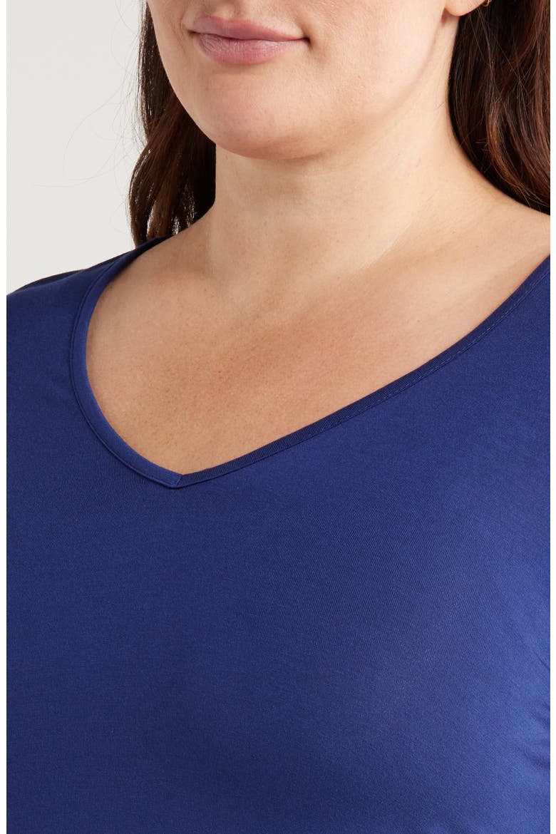 V-Neck Jersey Swing Top, Alternate, color, NAVY