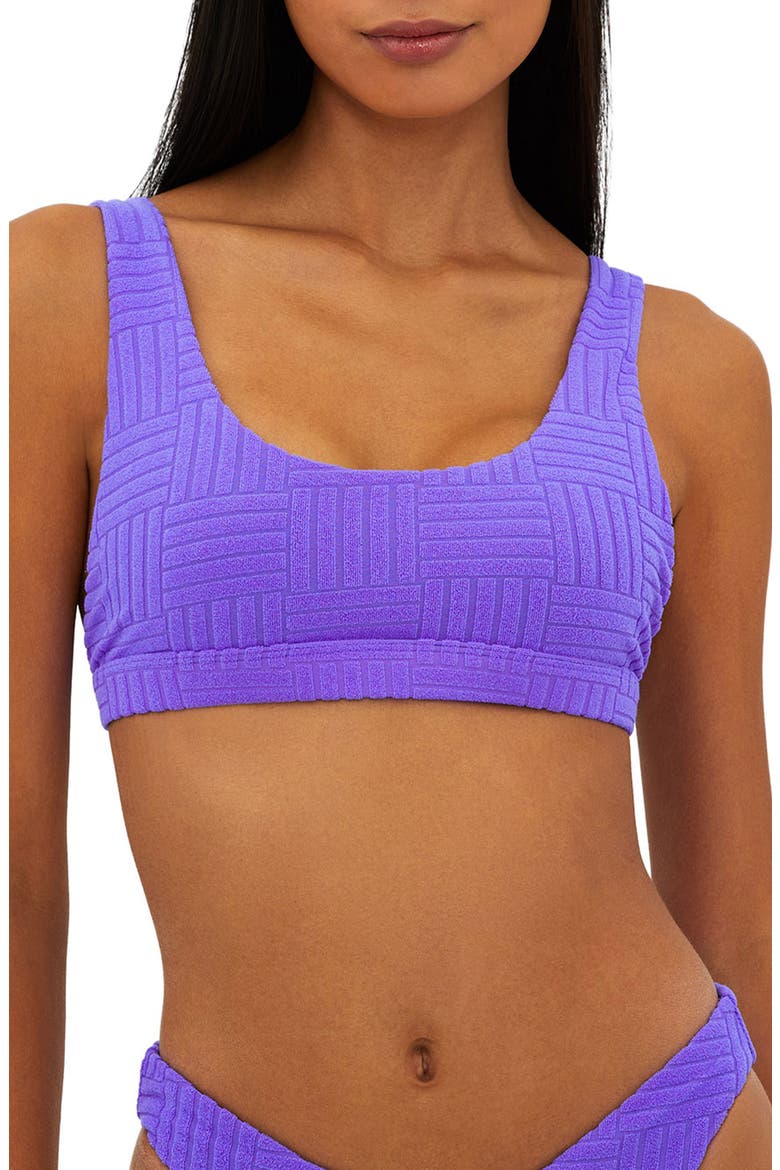 Peyton Ribbed Bikini Top, Main, color, ULTRA VIOLET