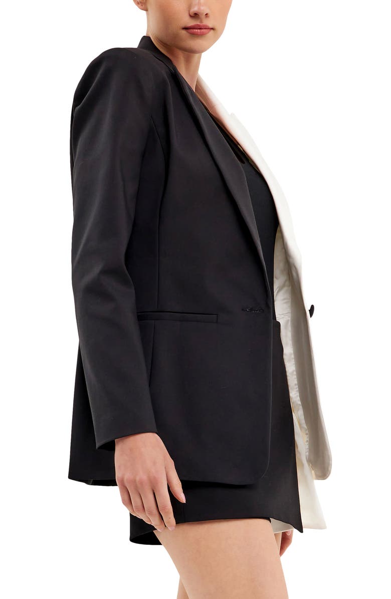 English Factory Colorblock Boyfriend Blazer, Alternate, color,