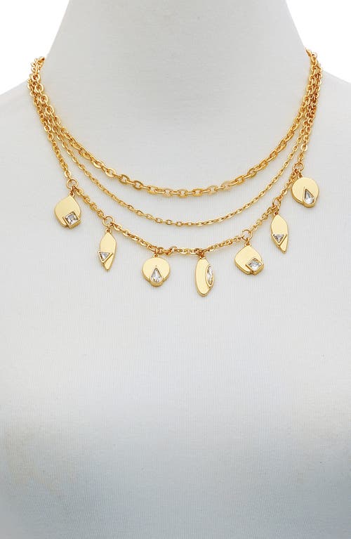 Vince Camuto Set Of 3 Crystal Charm & Chain Necklaces