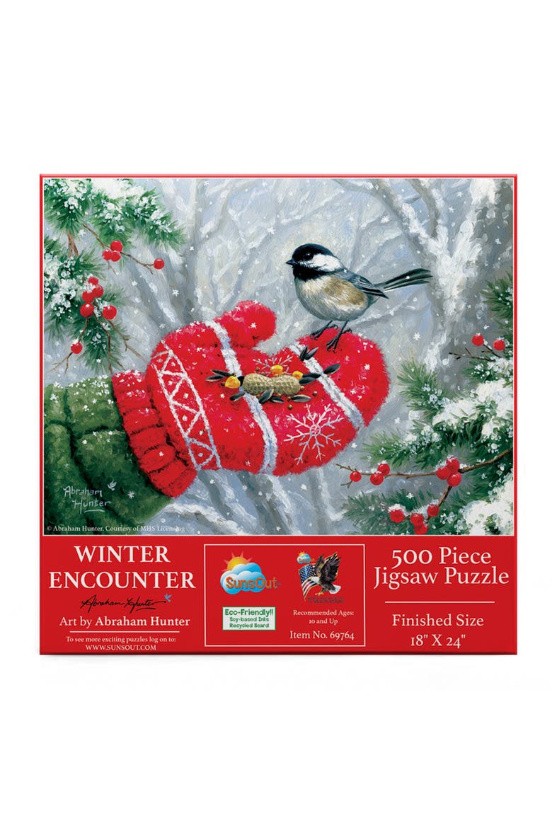 Winter Encounter 300 piece Jigsaw Puzzle for Adults, Alternate, color, Multicolor