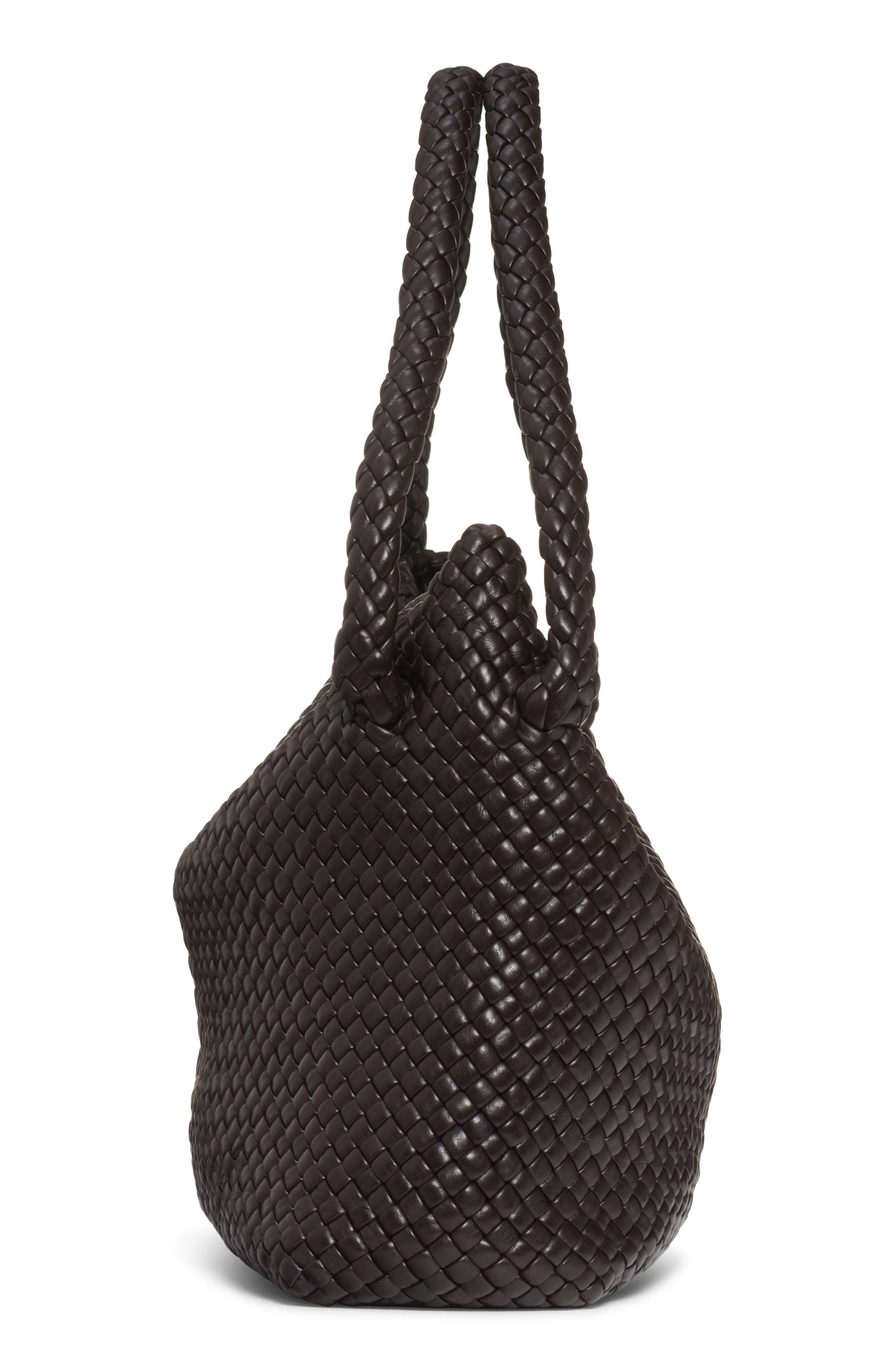 Bottega Veneta Tosca Intreccio Leather Hobo, Alternate, color, 