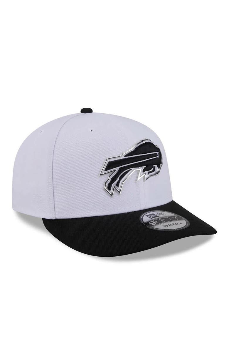 New Era Men's New Era White/Black Buffalo Bills 2026 NFL Draft Pre-Curved 9FIFTY Snapback Hat, Alternate, color, White