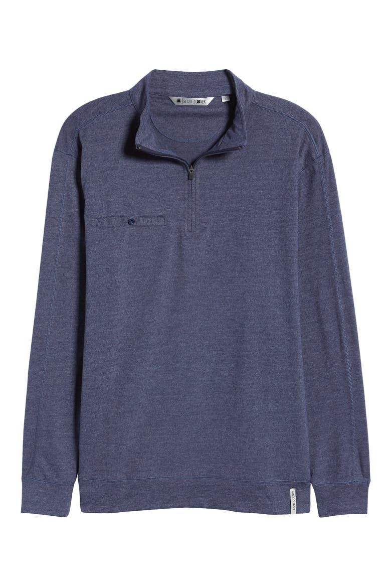 Men's Clyde Quarter Zip Performance Pocket Pullover, Alternate, color, MIDNIGHT NAVY
