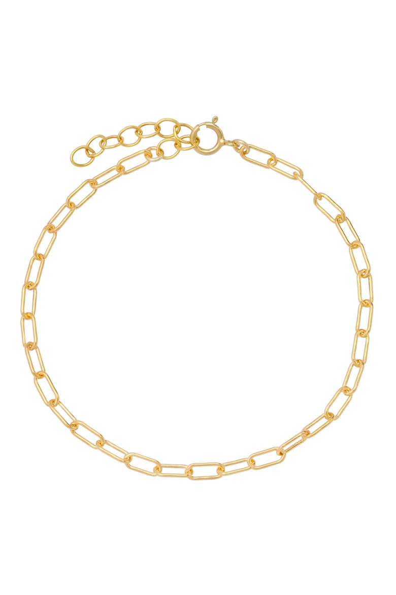 Soho Paper Clip Link Bracelet, Main, color, GOLD-FILLED