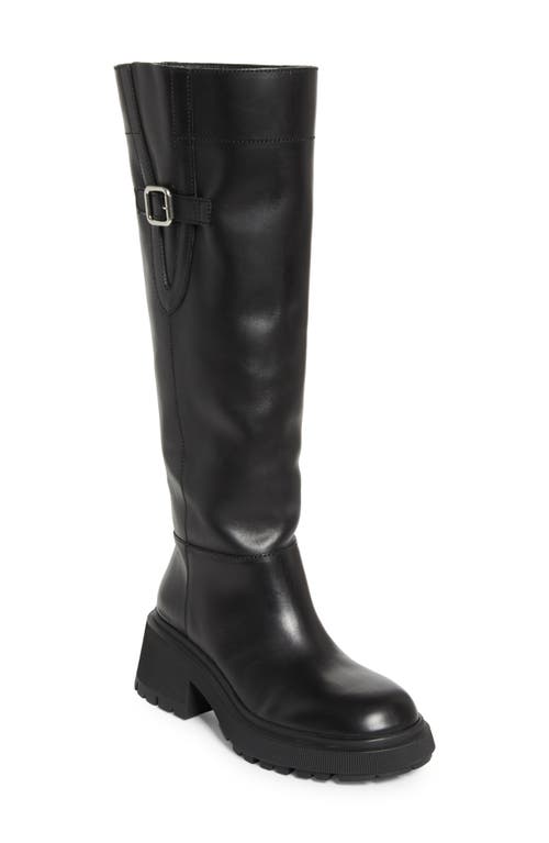 Jimmy Choo Tamsin Lug Sole Knee High Boot In Black