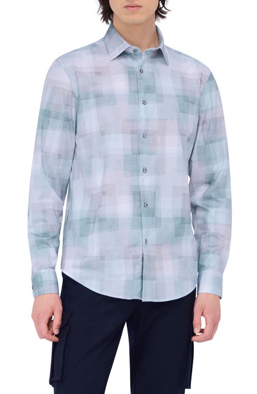 BUGATCHI BUGATCHI JAMES OOOHCOTTON® PRINT BUTTON-UP SHIRT