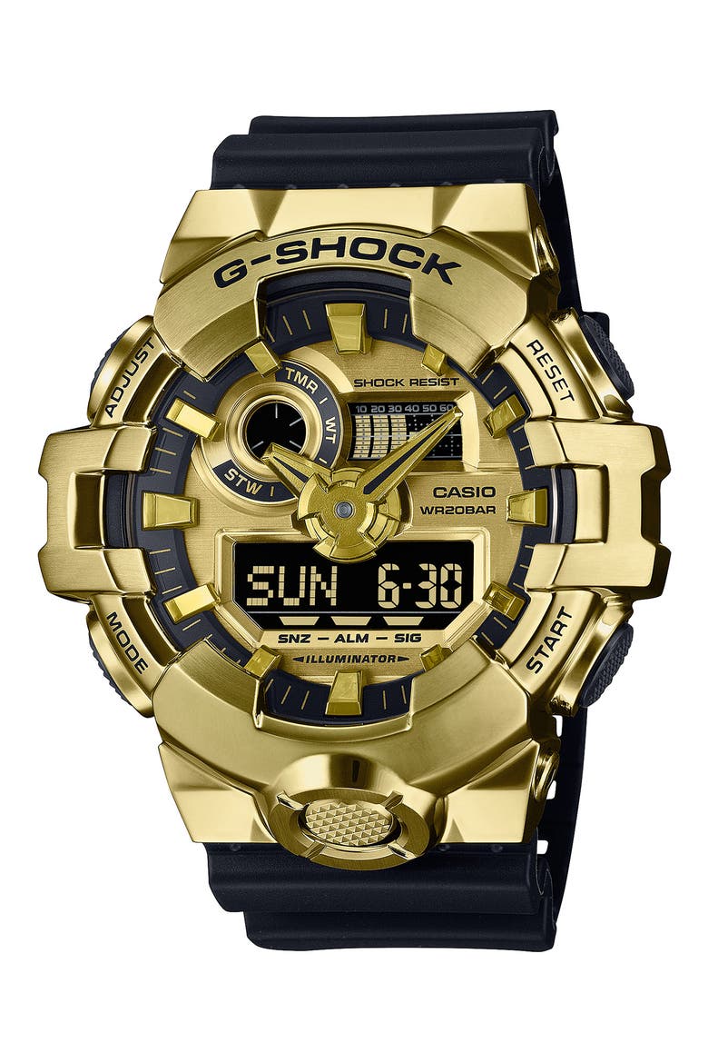 Ana-Digi Bracelet Watch, 53.4mm, Main, color, GOLD