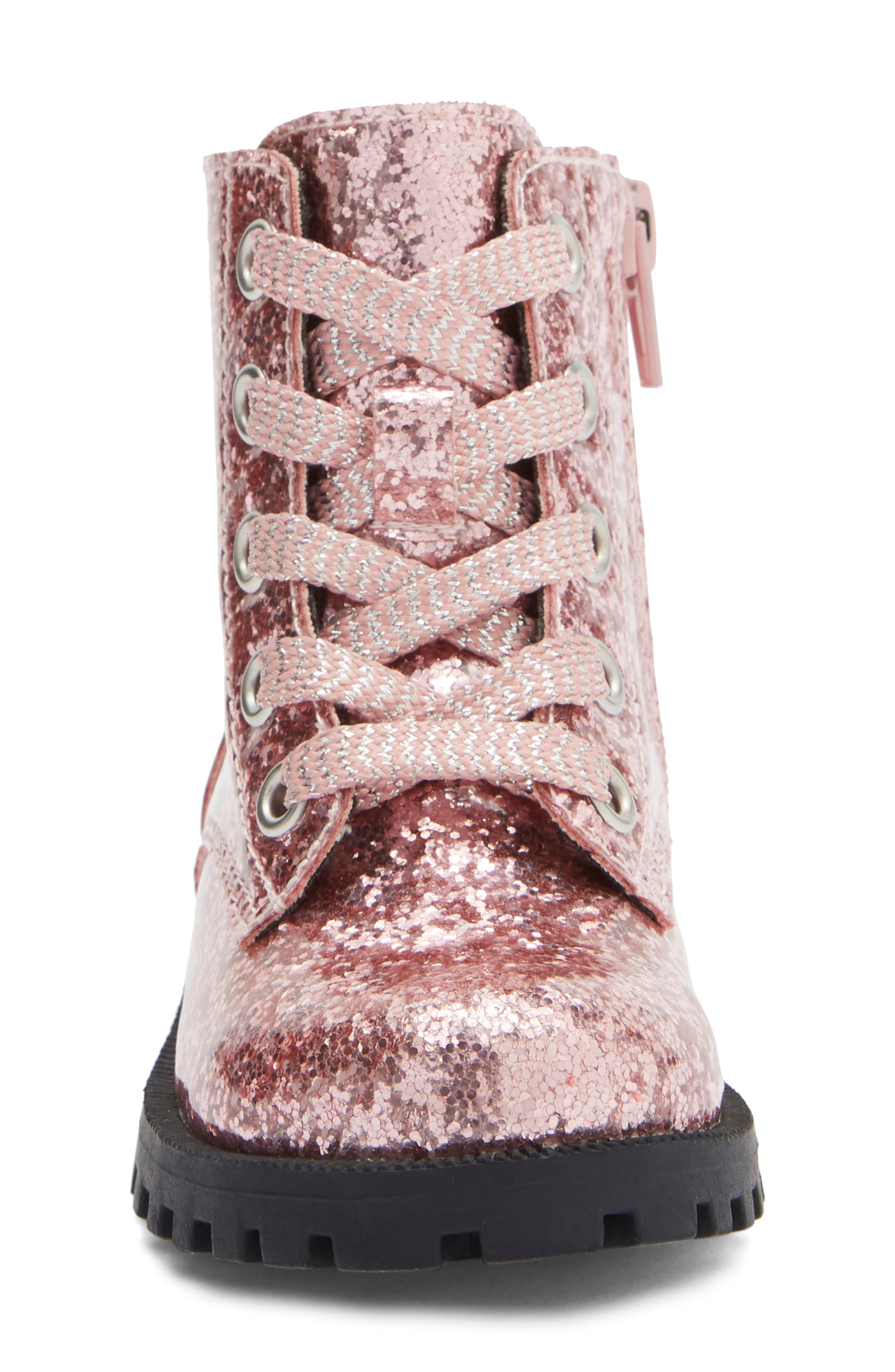 Harper Canyon Kids' Bree Glitter Combat Boot (Women) | Nordstromrack