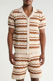 T.R. PREMIUM Textured Stripe Sweater Polo