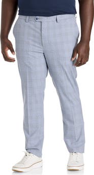 Synrgy by DXL Big & Tall Plaid Machine-Washable Suit Pants