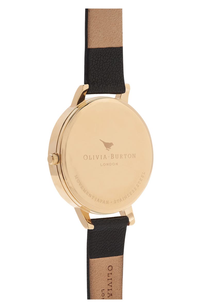 Olivia Burton Case Cuff Leather Strap Watch, 38mm, Alternate, color, 
