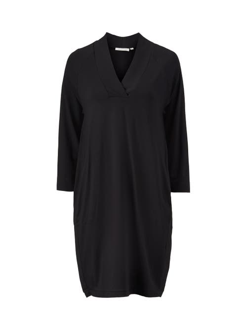 Masai Copenhagen Long Sleeve V-neck Tunic In Black