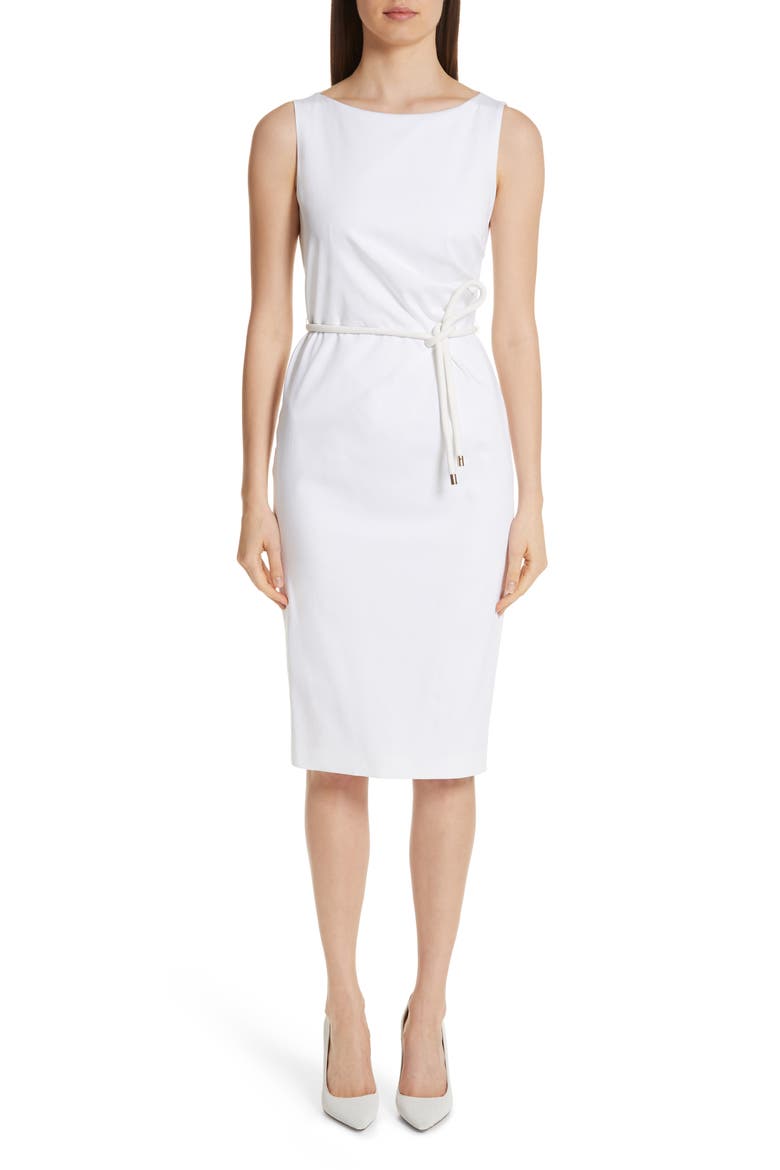 Cordoba Sheath Dress, Main, color, OPTICAL WHITE
