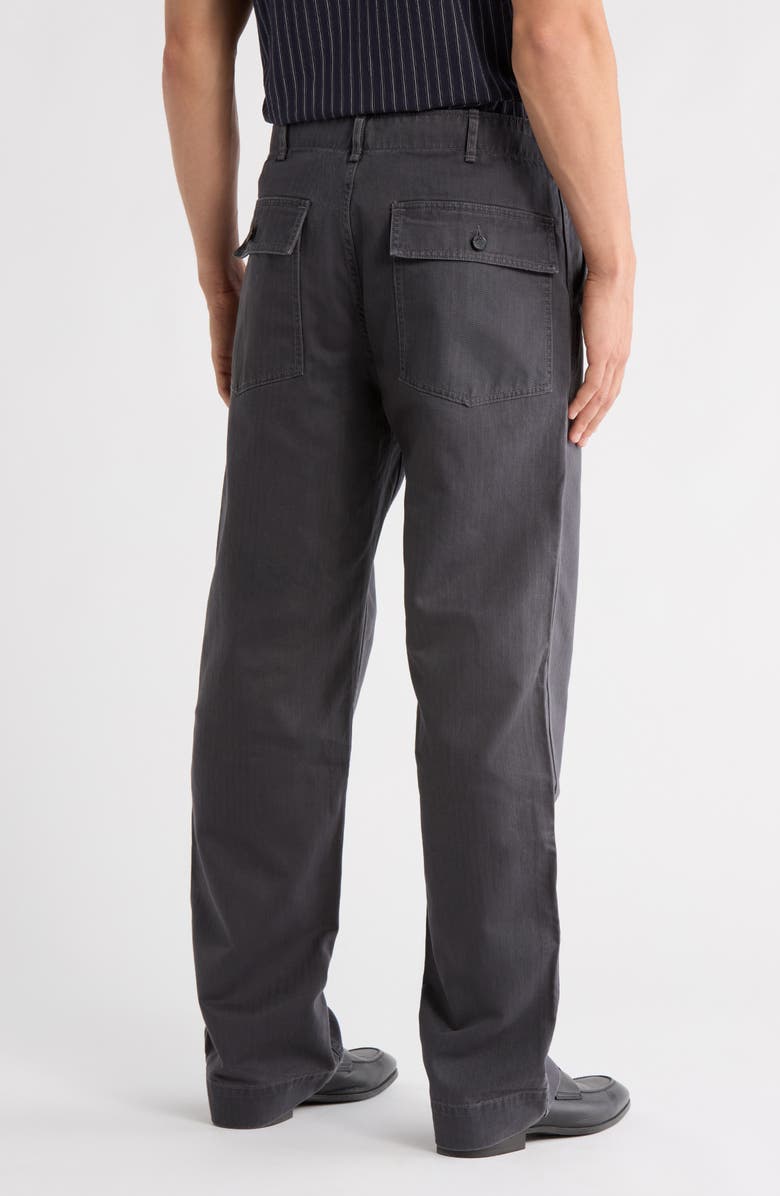 BUCK MASON Herringbone Twill Straight Leg Pants, Alternate, color, Mineral Grey
