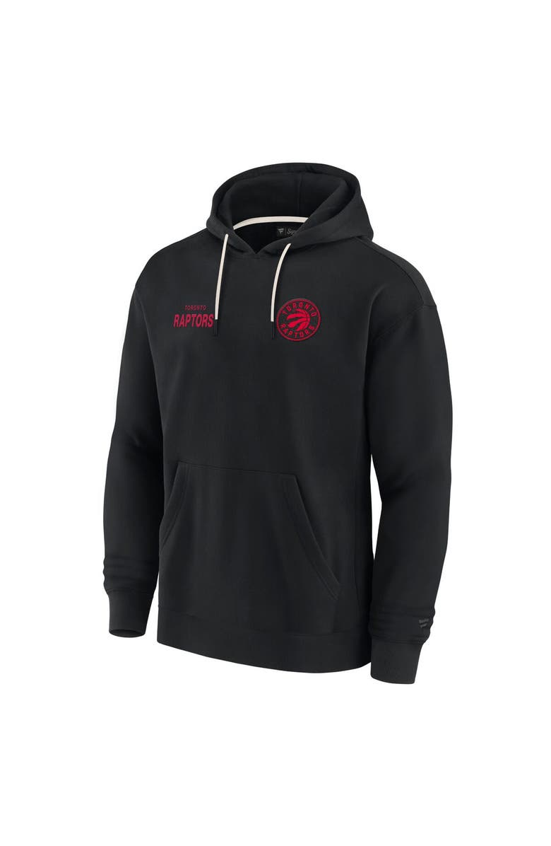 Fanatics Signature Unisex Fanatics Signature Black Toronto Raptors Elements Super Soft Fleece Pullover Hoodie, Alternate, color, Black
