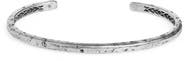 John Varvatos Distressed Silver Cuff Bracelet