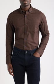 Johnston & Murphy Lane Print Cotton Button-Up Shirt