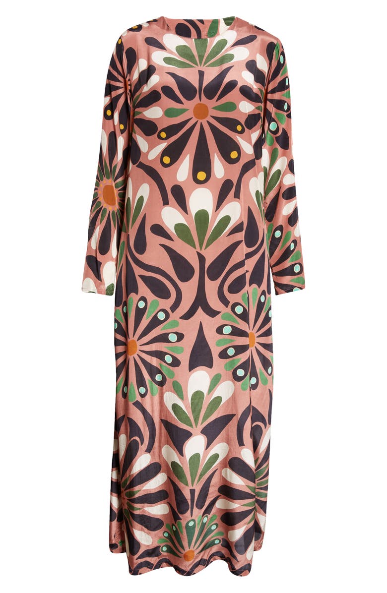 FARM Rio Anika Flowers Long Sleeve Maxi Dress, Alternate, color, 