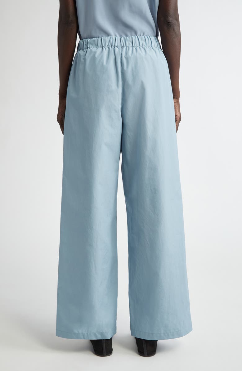 Lafayette 148 New York Riverside Elastic Waist Wide Leg Pants, Alternate, color, Paper Blue