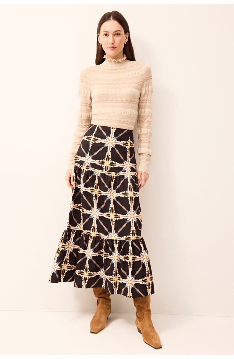 Marie Oliver Hines Skirt, Main, color, Polaris