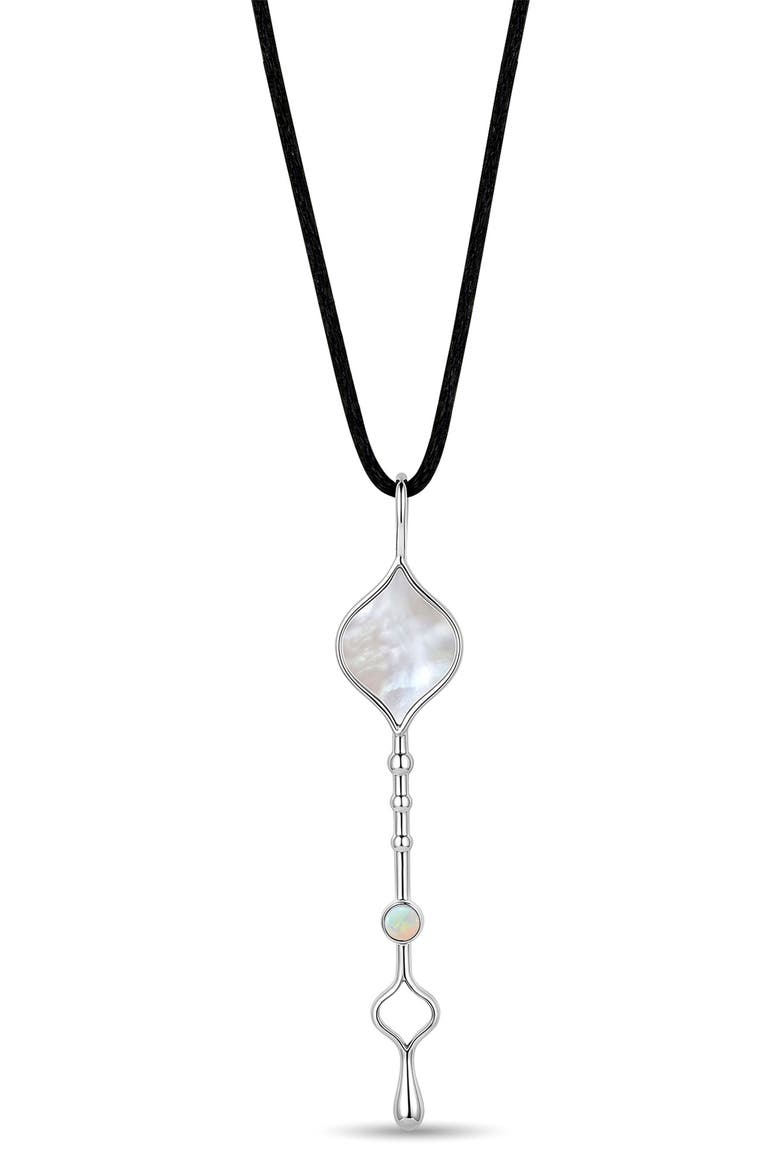 Unity Wand Pendant Sterling Silver Necklace, Main, color, SS/ MOTHER-OF-PEARL
