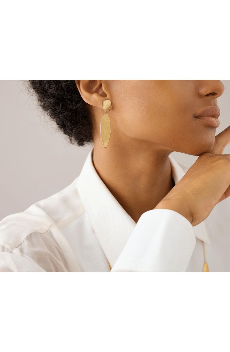 Marco Bicego Lunaria Twist Drop Earrings, Alternate, color, Gold