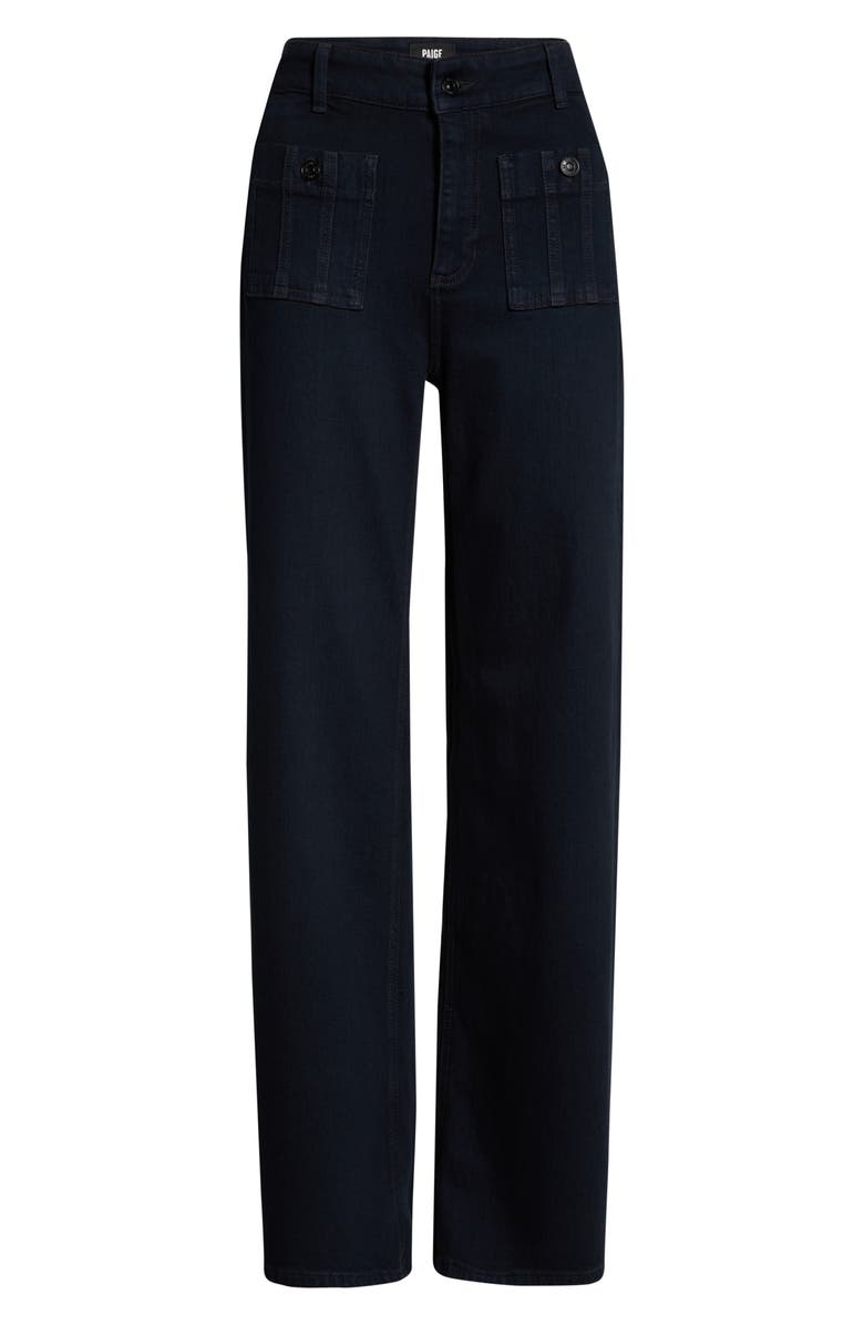 PAIGE Anessa High Waist Patch Pocket Wide Leg Jeans, Alternate, color, Duchess