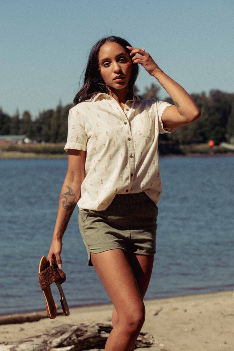Lana Shirt, Alternate, color, Polar Blossom