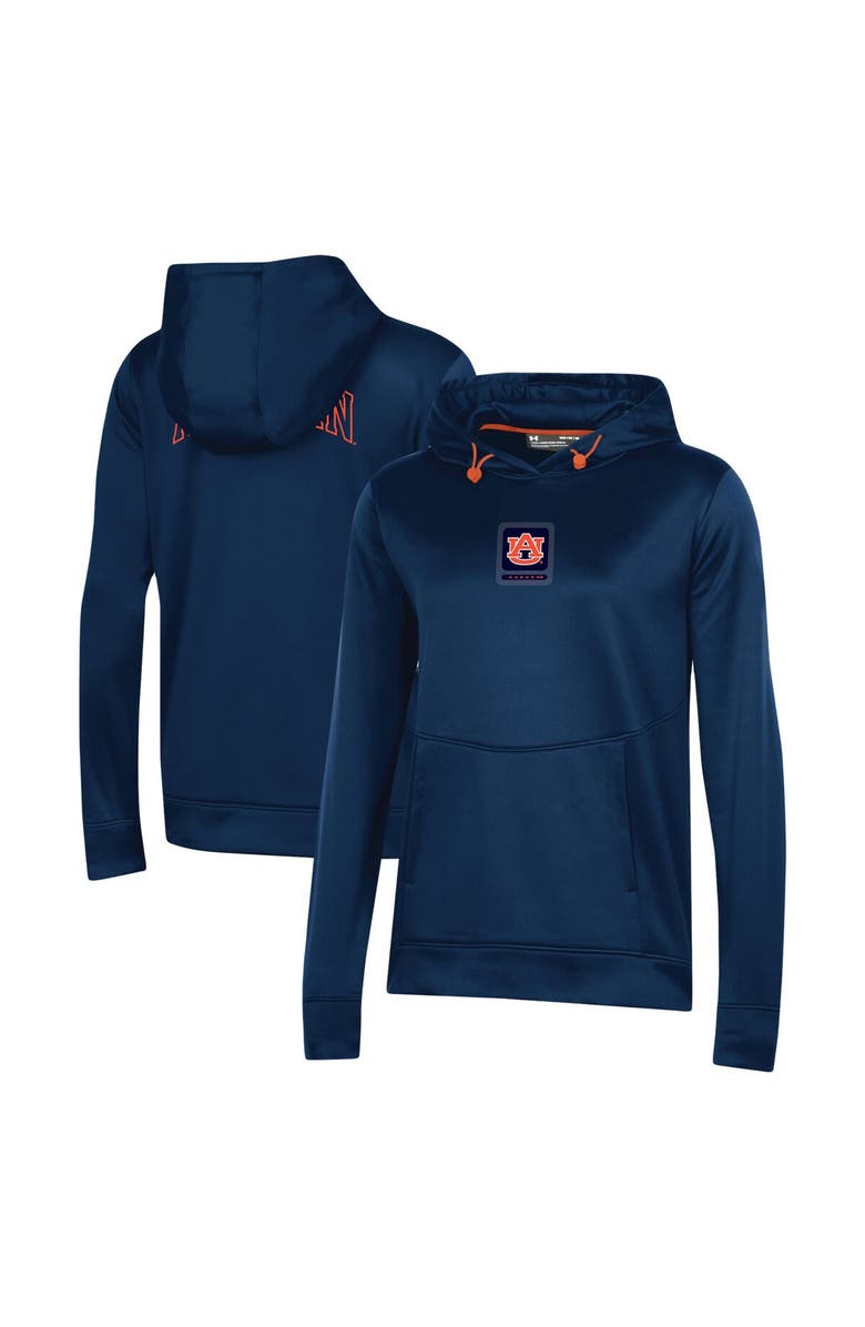 Under Armour Women's Under Armour Navy Auburn Tigers 2023 Sideline Performance Pullover Hoodie, Alternate, color, Navy