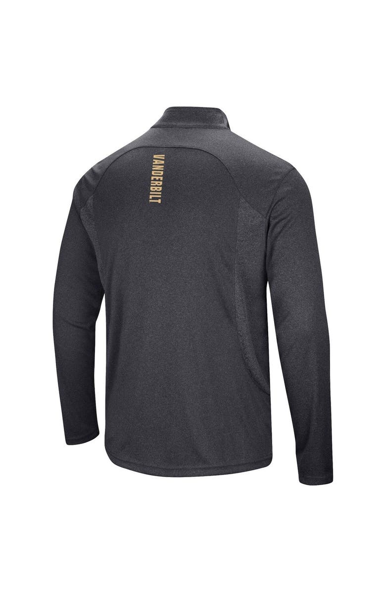 COLOSSEUM Men's Colosseum Black Vanderbilt Commodores Audible Quarter-Zip Windshirt, Alternate, color, 