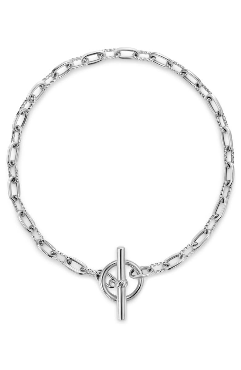 David Yurman DY Madison<sup>®</sup> Toggle Chain Bracelet in Sterling Silver, 3mm, Alternate, color, Silver